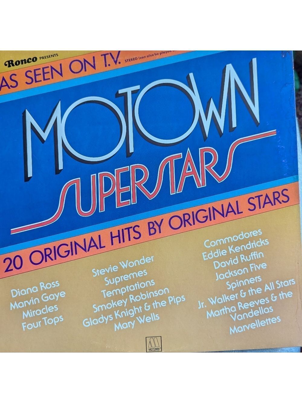 ✌🏼2/$20✌🏼1976 Vinyl Compilation "Motown Superstars" Ronco Records